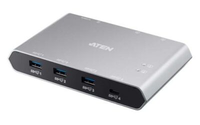 2-portowy przełącznik urządzeń USB-C funkcją Power Pass-through US3342