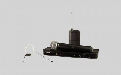System bezprzewodowy z podwójnym odbiornikiem Shure BLX1288E/MX53