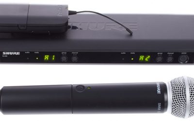 System bezprzewodowy z podwójnym odbiornikiem Shure BLX1288E/SM58
