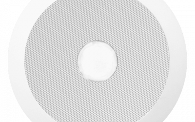 Ewakuacyjny głośnik sufitowy z szybkim montażem 6W 100V + czerwona dioda led AUDAC CSE55