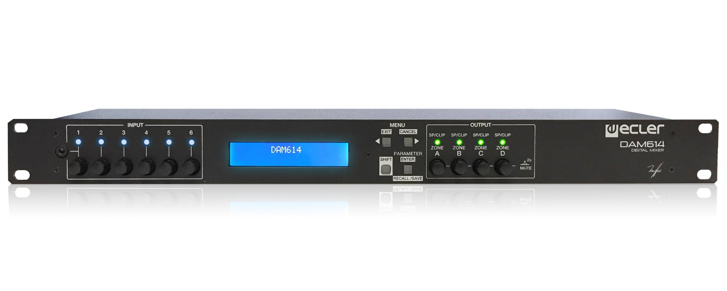 Ecler-DAM614-digital-audio-matrix-6-front