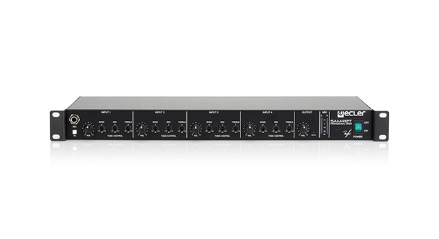 Ecler-sam-412t-rack-mount-multi-zone-mixer-front-lr4