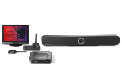 ClickShare Hub Pro + Sennheiser TeamConnect Bar M room system Barco