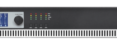Czterokanałowy wzmacniacz mocy WaveDynamics™ 100V AUDAC PMQ480