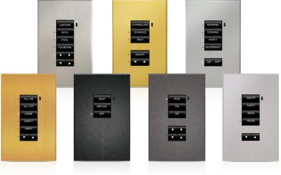 Crestron Ascent® Solid Metal Faceplates for Cameo® Keypads, Standard Mount CBD-FP-ASCENT