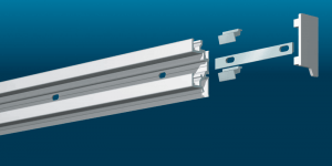 Tablica Legamaster Wall rail set Legaline PROFESSIONAL Wall rail set with double channel extension 120 cm