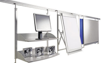 Tablica Legamaster Wall rail set Legaline DYNAMIC Double channel, 240 cm White (RAL 9016) powder-coated