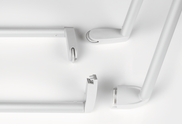 Tablica Legamaster Set of upper suspension brackets Legaline DYNAMIC White (RAL 9016)