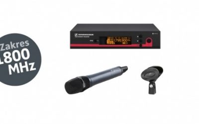 System bezprzewodowy Sennheiser ew 152 G3-1G8 pracujący w niezajętym paśmie ok. 1800 MHz