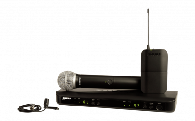 System z mikrofonami Shure BLX1288/CVL
