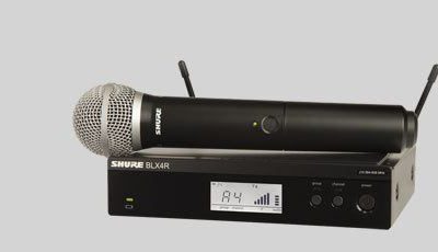 Shure WOKALOWY SYSTEM BEZPRZEWODOWY PG W RACKU Z MIKROFONEM PG58